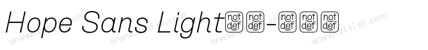 Hope Sans Light字体字体转换 Hope Sans Light字体字体转换